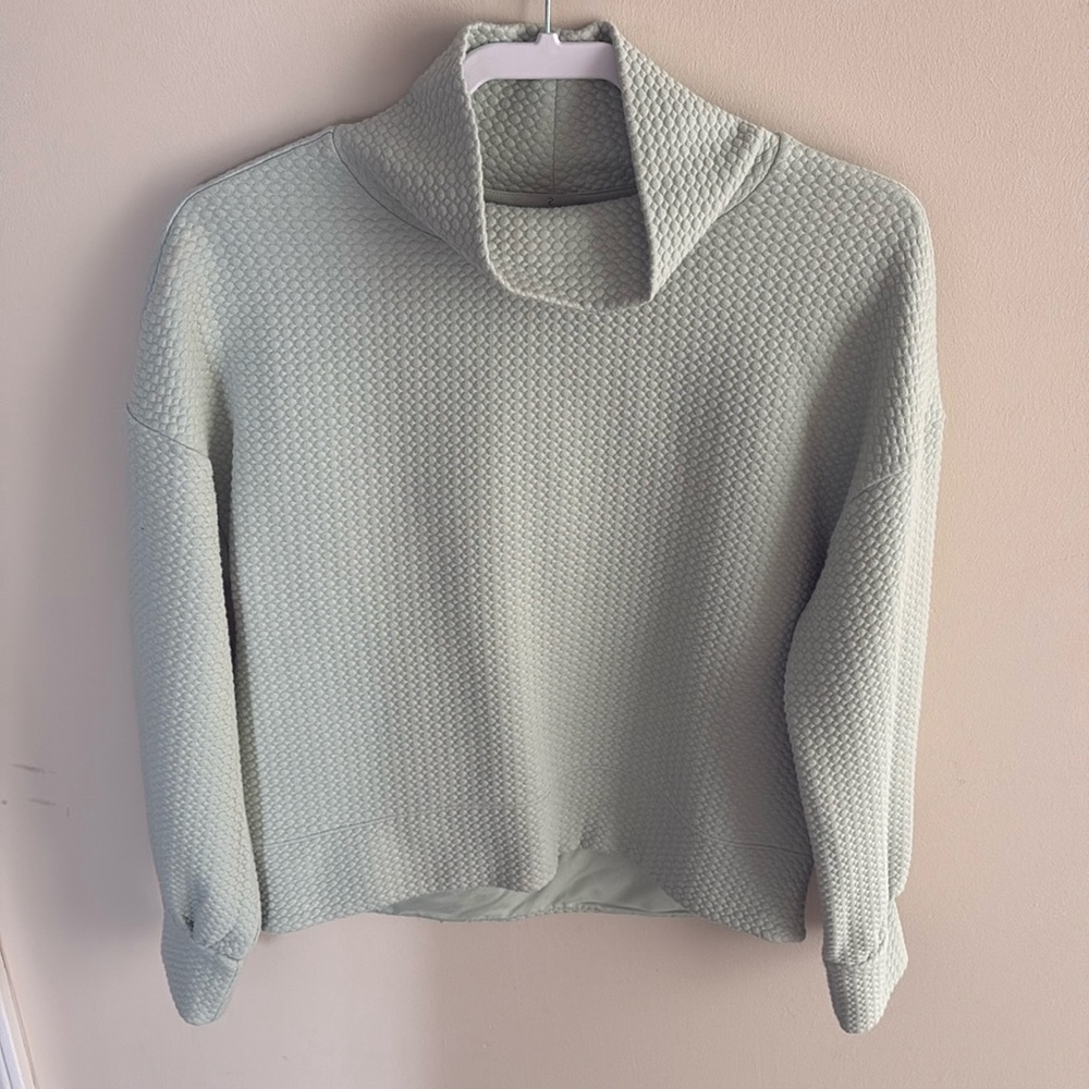 Mint Green Calia Turtleneck Athletic Sweater